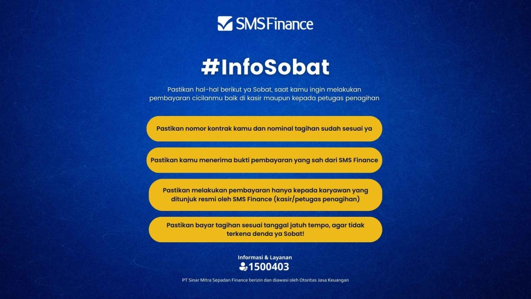 #InfoSobat Cara Mudah Bayar Angsuran SMS Finance, Hindari Keterlambatan!